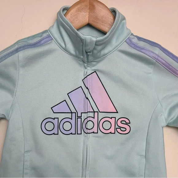 Kids’ Activewear Adidas Track Jacket Size Blue 3T - Picture 2 of 5